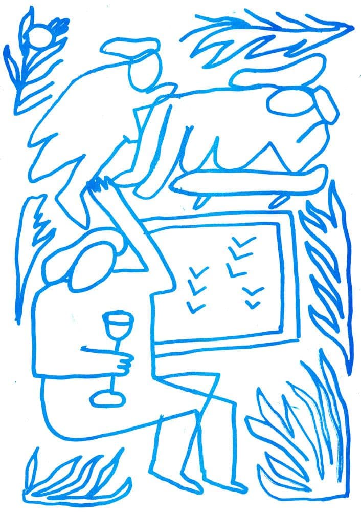 Joy by The Pool Blue