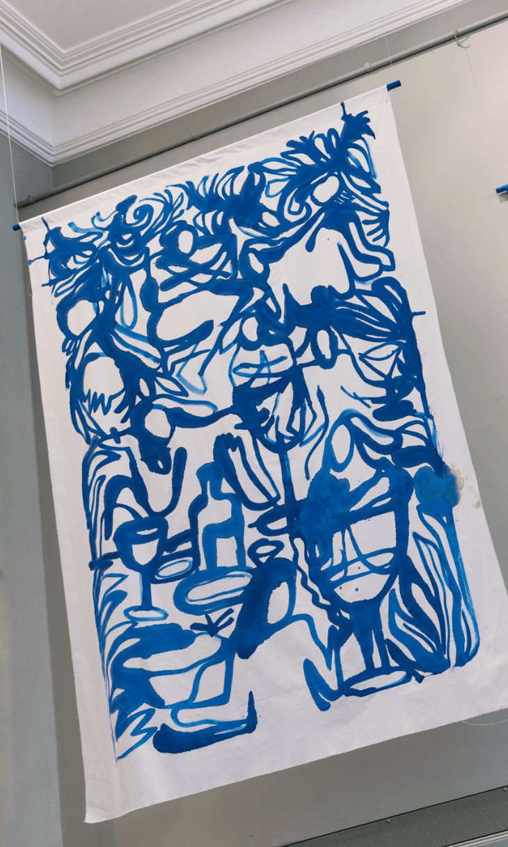 El en centro del bullicio un ruido de agua